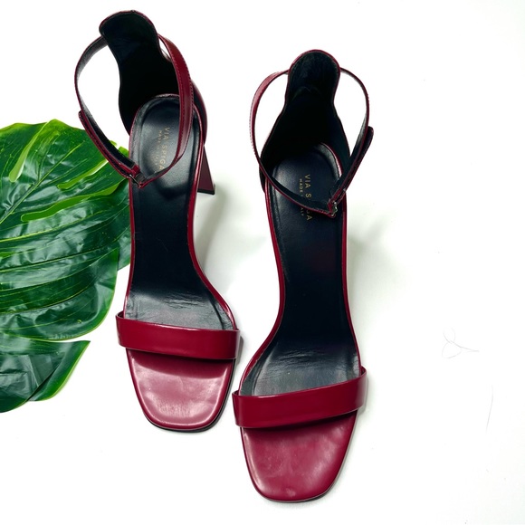 Via Spiga Red Heeled Sandals - Picture 3 of 9